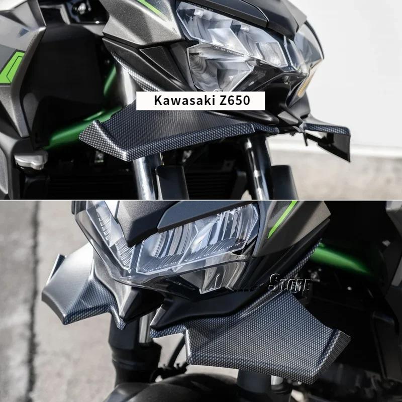 Для KAWASAKI Z650 z650 Z 650 2021 2022 2023 2024 Мотоцикл Спорт Даунфорс Нейкед Передние Спойлеры Аэродинамический Дефлектор Крыла Комплект