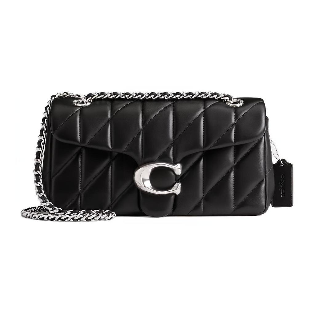 Coach Коричневая сумка через плечо из кожи наппа, сумка на плечо, средняя, женская, черная CP150-LHBLK