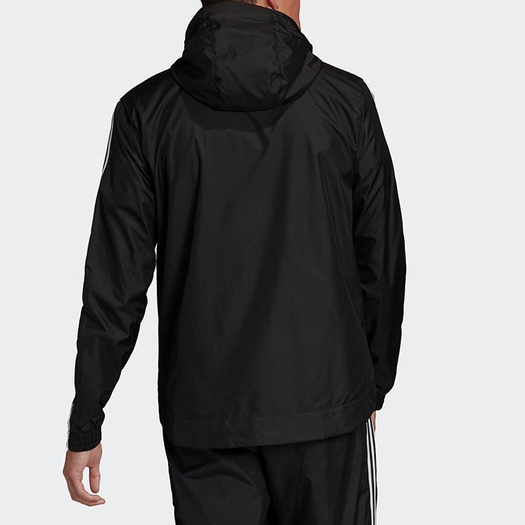 Adidas Оригиналы Трилистник Lock Up WB Полная молния Повседневная спортивная толстовка с капюшоном Мужские топы Черный FM3815