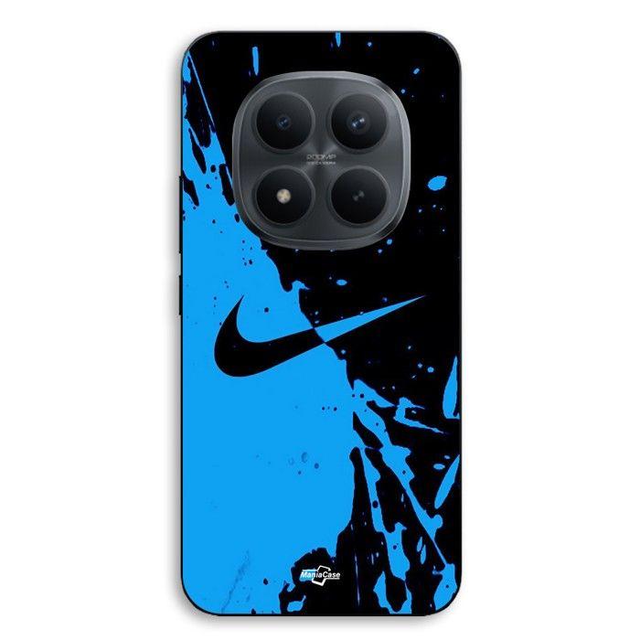 Coque de téléphone - MANIACASE - Xiaomi Redmi Note 15 Pro 5G - Nike logo - Noir et bleu - Silicone TPU
