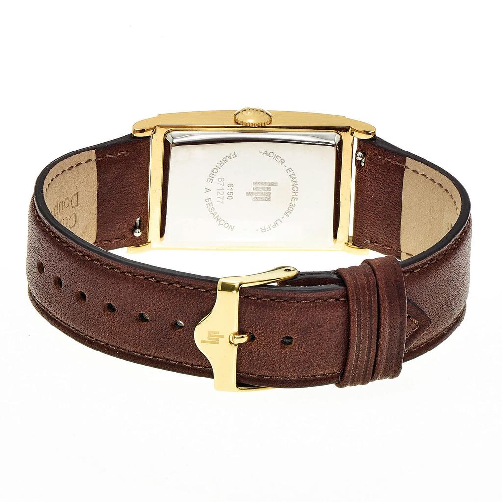 Авторизованный дистрибьютор Lip watch lip671014 Churchill T18 gold темно-коричневая кожа [LIP] мужские