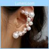 Stylish Simulation Pearl Earring With Sparkling Rhinestones For Female Fashion