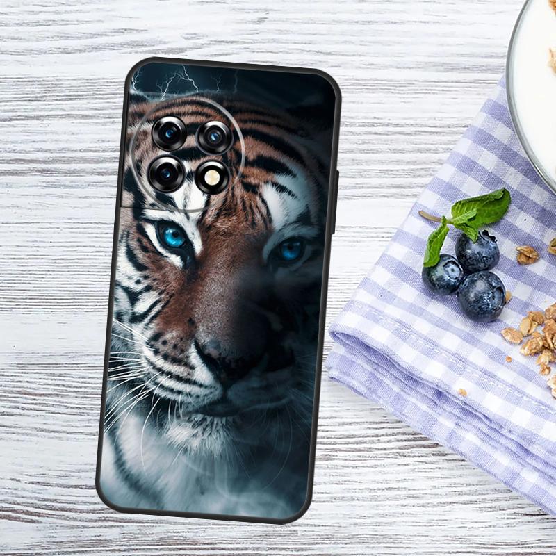 Tiger Face Case For OnePlus Nord CE 5 2 3 4 Lite N20 N30 OnePlus 10T 13T 13R 12R 15R 10 11 12 13 15 Cover