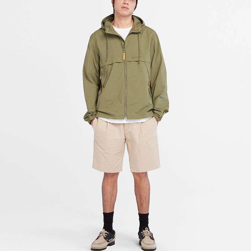 Timberland Однотонная водонепроницаемая куртка с капюшоном для отдыха на открытом воздухе, мужские куртки цвета авокадо-зеленый A6RAD-V46