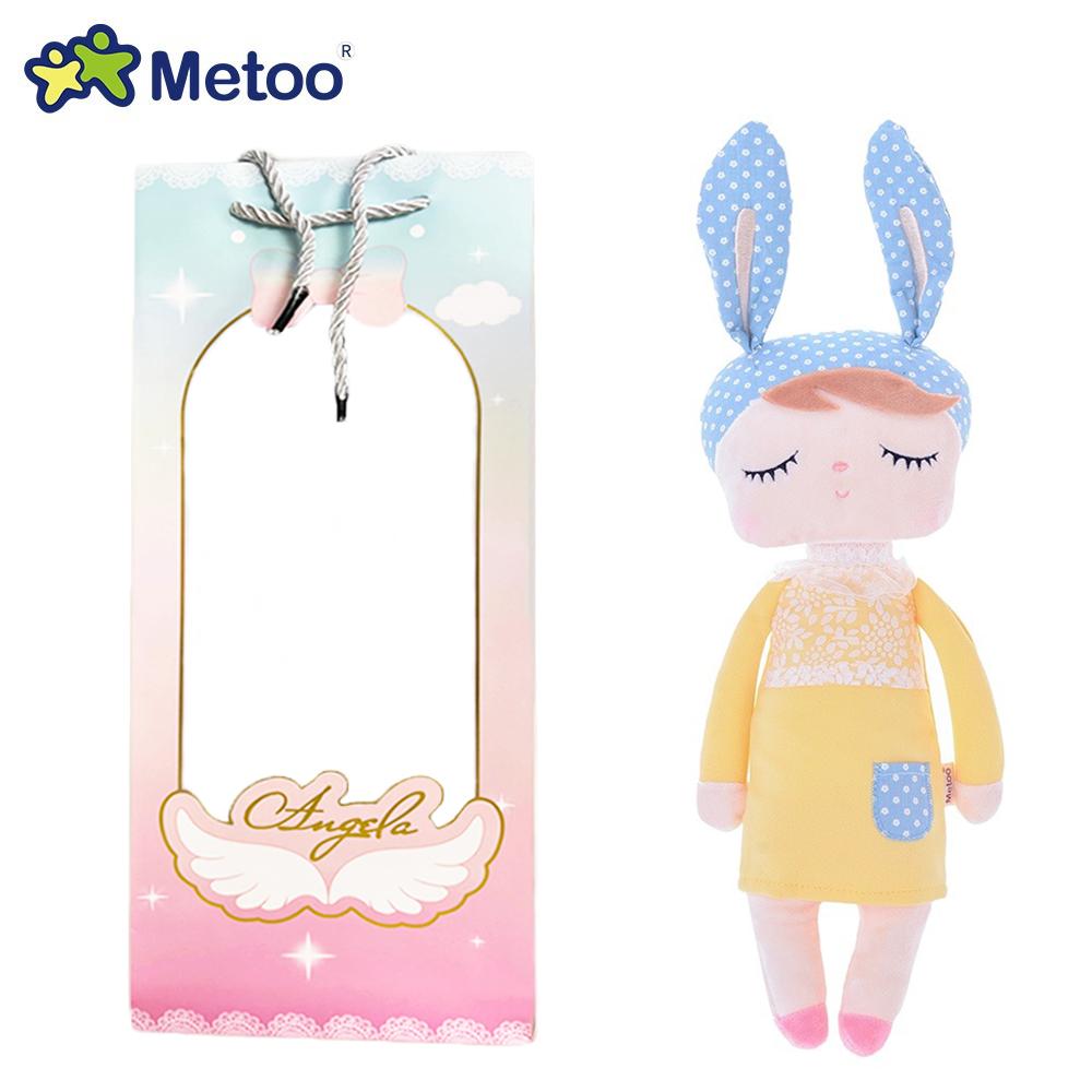 Оригинальная плюшевая кукла Metoo Dream Bunny Angela 13 дюймов, милая, для девочек, мягкие игрушки, подарки на день рождения, идеально для детей, младенцев