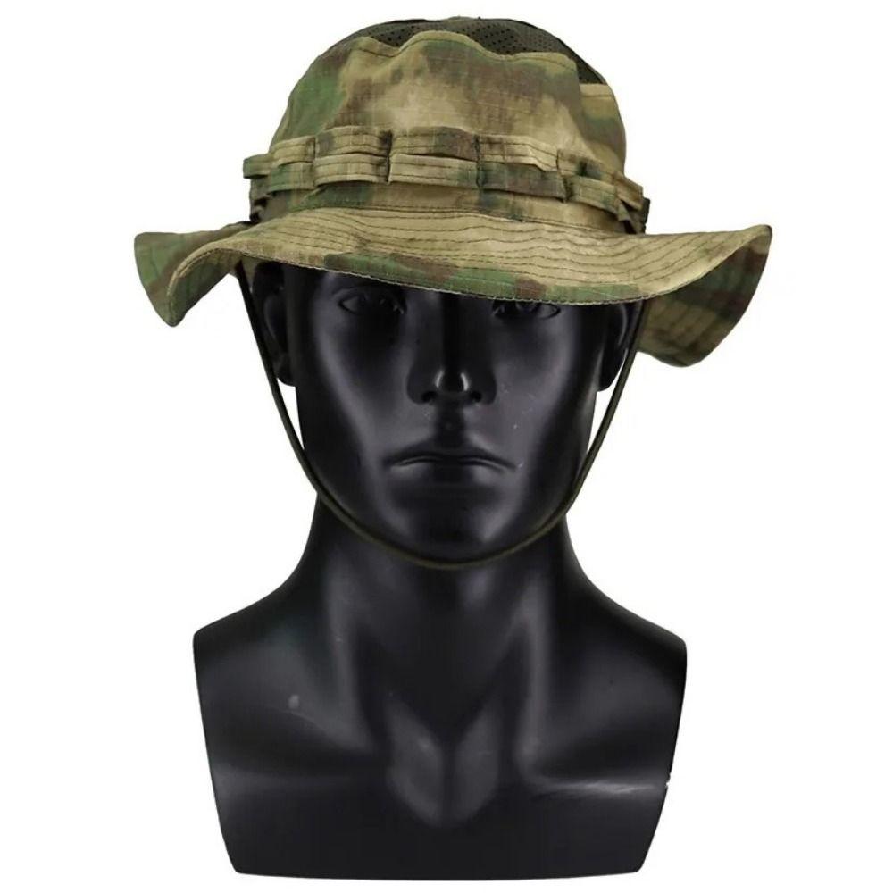 Large Brim Fisherman Hat Breathable Multicam Fishing Sun Cap Durable Bucket Benny Hats Hiking
