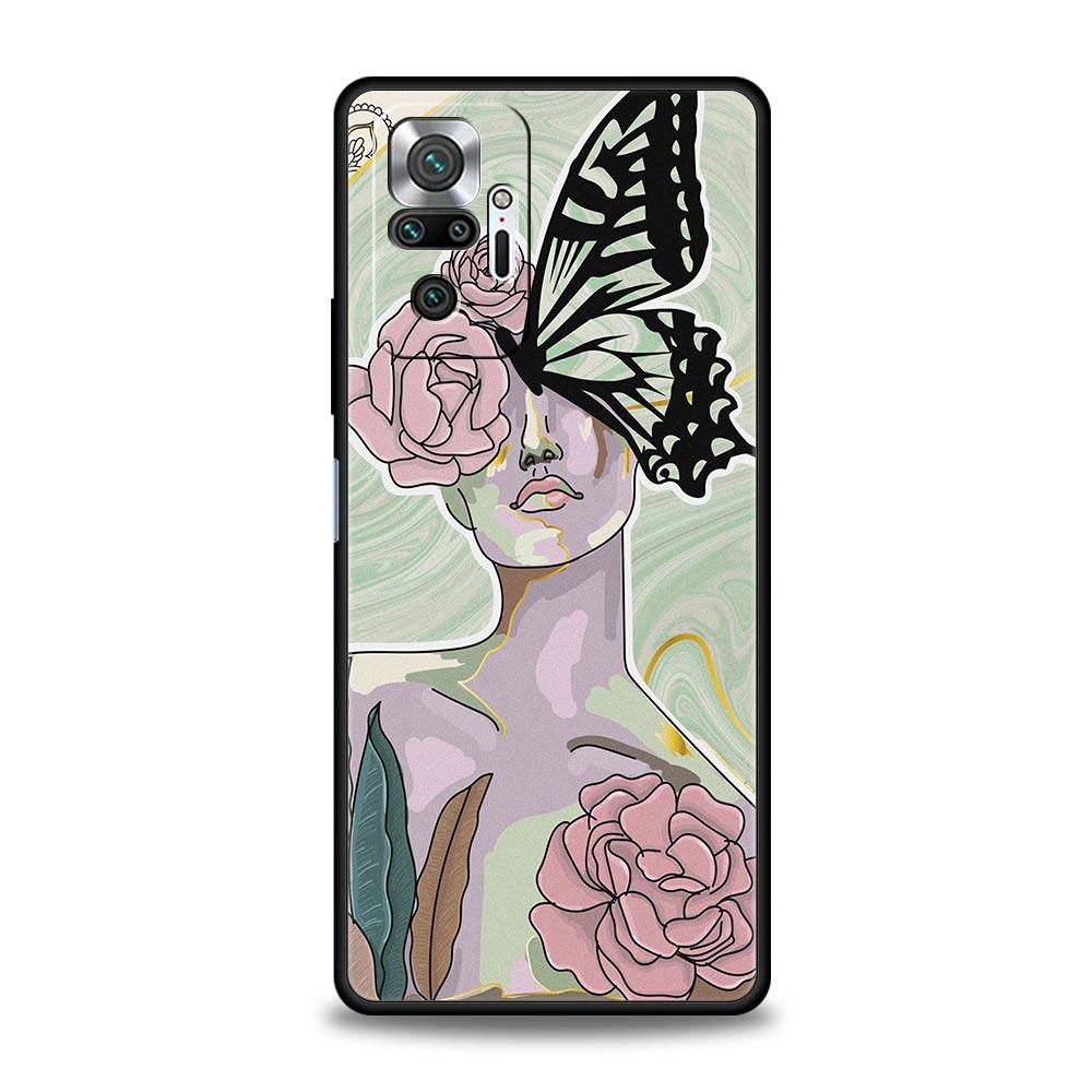 Мягкий чехол для телефона TPU для Xiaomi Redmi Note 10 11 9 8 Pro 9S 7 8T 9T 9A 8A 9C K50 K40 игровой чехол мраморный парижская девушка искусство цветок