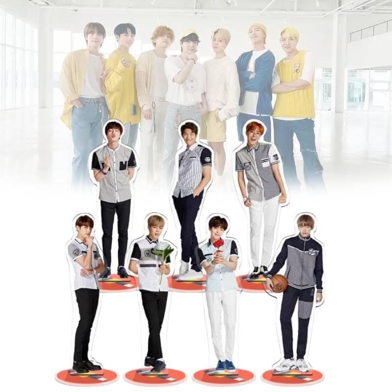 Универсальная двусторонняя акриловая фигурка-подставка K-pop звезды BTS Bangtan Boys для любого пространства