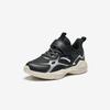 Anta Fashionable Versatile Comfortable Lightweight Shock Absorbing Low Top Kids Running Shoes Kids Sneaker Black Silver A12449977-2