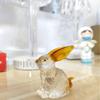 Миниатюрный Декор Кролик Стеклянные Фигурки Хрустальный Стеклянный Кролик Статуэтка Украшения Сад
