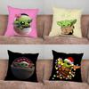 Cartoon Baby Y-Yoda-S Pillow Case For Home Bedroom Car Office Decoration Living Room Sofa Cushion Cover Suitable