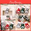 Adorable Plush Cat Paw Christmas Stocking Decorative Gift For Children Festive Cheer