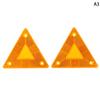 Треугольный предупреждающий отражатель, 2 шт., пластина для грузовика, задний фонарь, светоотражающий знак безопасности