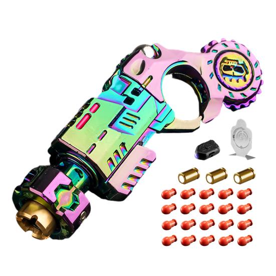 Aluminum Alloy Fidget Shooter Toy Stress Relief Bullets Launcher Portable Travel Decompression EDC Fidget