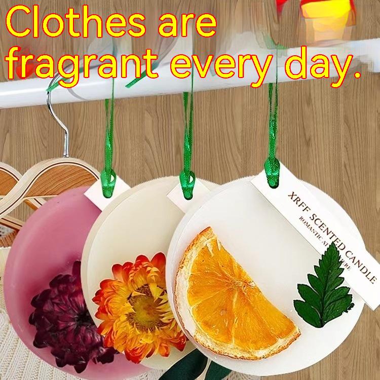 Твердый кулон для ароматерапии, сушеный цветок, ароматический воск, натуральный запах, шкаф, домашний аромат, аромат, подвесные таблетки, свеча