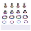 16PCS Road Bike C Brake Clamp Screw Kit Ti Alloy Lightweight C Brake Clamp Screw Bolt Set for R8000