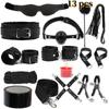 VaHppy SM BDSM Bondage Exquisite Sets 4colors Plush Leather Erotica Sex Toys for Couples Handcuffs Flirting
