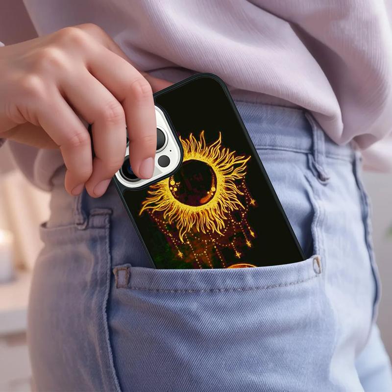 Индийская пара, держащая солнце и луну, чехол для телефона iPhone 17 Air 15 16e 14 13 Pro Max Coque 12 11 Pro Max PLUS