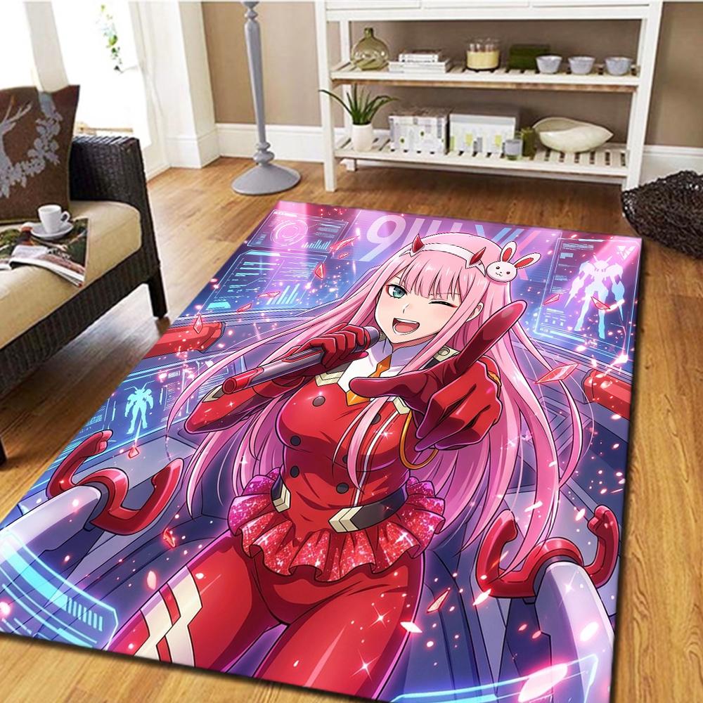 Ковер Darling in the Franxx - Гостиная Спальня, Крутой Домашний Декор Киномат Игровой Напольный Коврик -HE21