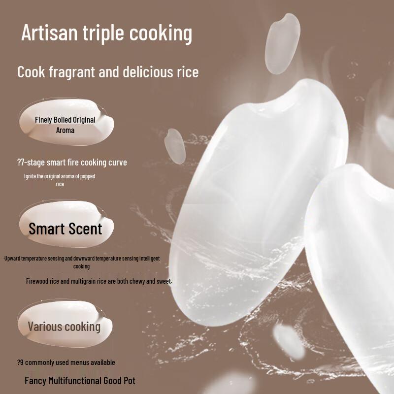 SUPOR 5L Smart Multi-function Rice Cooker with Blue Diamond Thick Pot