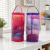 2pcs Yarn Dispenser Hole Crochet Thread Bag Zipper Closure Mesh Crochet Bag  For Crocheting