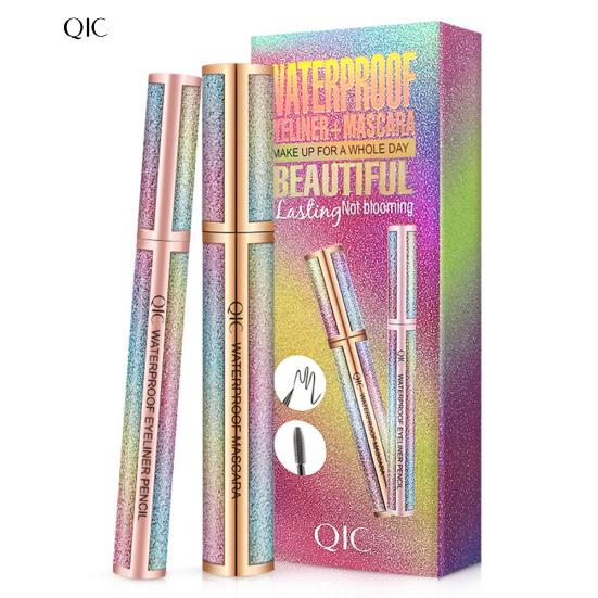 Водостойкая тушь для ресниц QIC «Звездное небо», набор ручек-подводок для глаз, устойчивая к поту, не размазывающаяся косметика