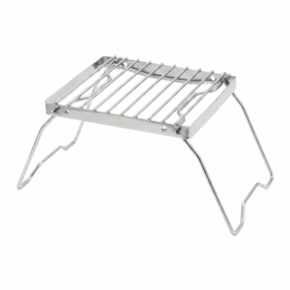 Sliver Backpacking Grill Stainless Steel Folding Grill Rack Campfire Grill Backpacking Hiking