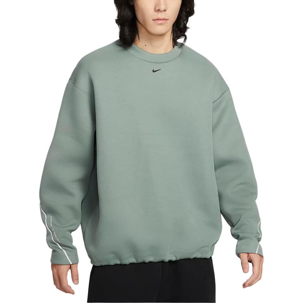 Nike Толстовки Мужские Зеленый цвет земли Круглый вырез Умеренная HV6538-364