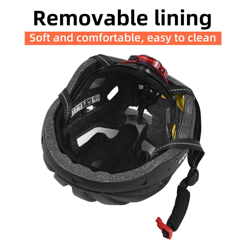 Велосипедный шлем с лобовым стеклом и солнцезащитным козырьком Перезаряжаемый задний фонарь Регулируемый велосипедный шлем для