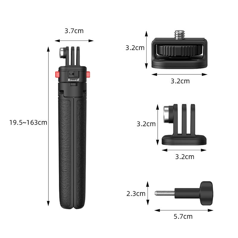 Подходит для удлинительной штанги штатива DJI POCKET3, удлиненной селфи-палки Action5 pro, магнитного кронштейна с присоской, аксессуаров