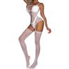 Plus Size Sexy Xxxxl Fishnet Bodysuit Costume Women Bodystocking Lingerie for Woman Underwear Body Suit Open Bra Transparent