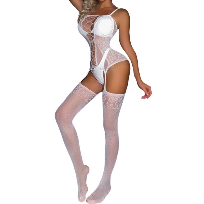 Plus Size Sexy Xxxxl Fishnet Bodysuit Costume Women Bodystocking Lingerie for Woman Underwear Body Suit Open Bra Transparent