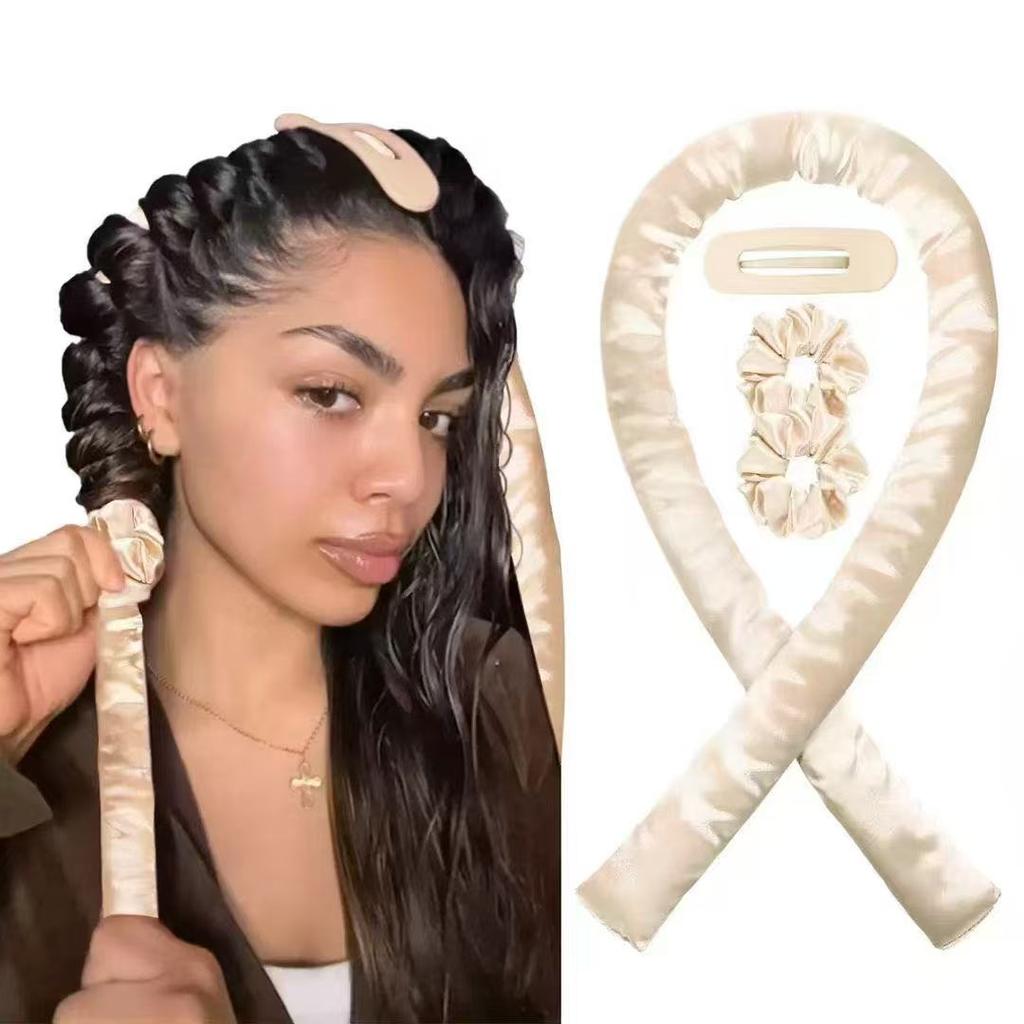 Heatless Curling Ribbon No Heat Hair Curler Silk Hair Rollers For Overnight Waves Headband Styling Tool For Women