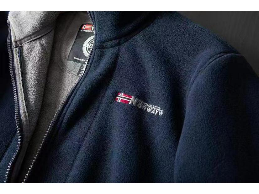 Готов к Норвегии: Куртка-флис большого размера на осень/зиму для защиты от холода на открытом воздухе