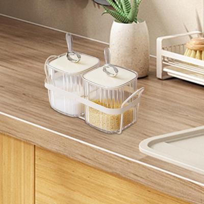 Набор прозрачных стеклянных баночек для специй с крышками — решение для организации кухни