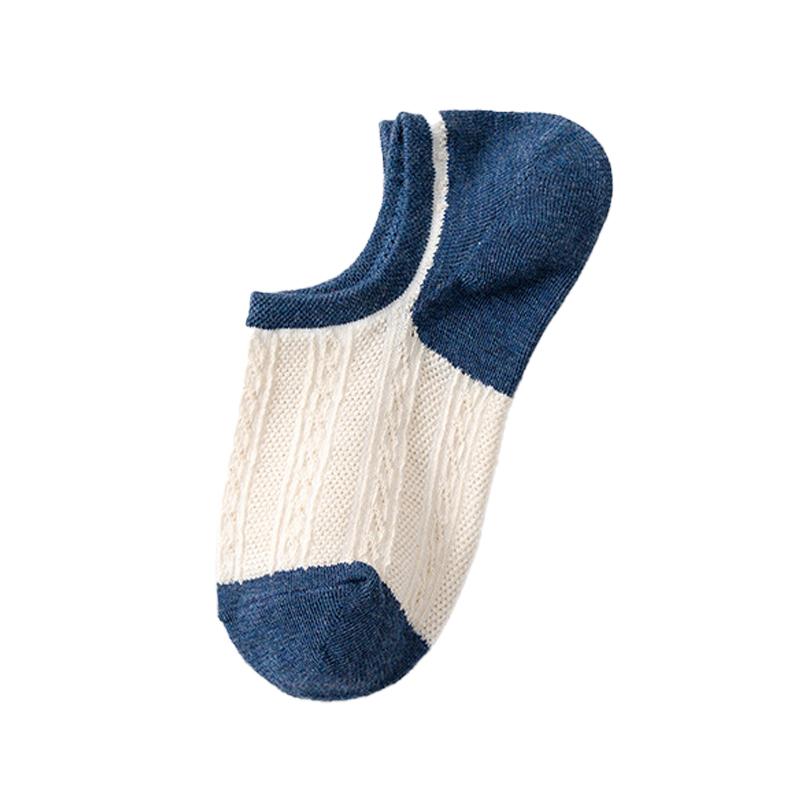 Женские хлопковые носки ярких цветов в стиле ретро, повседневные милые короткие невидимые носки из дышащей сетки, летние