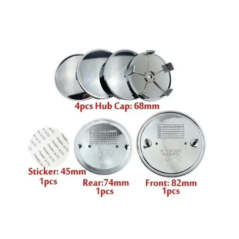 7 шт. Автомобильный значок-эмблема на капот, передний, задний, багажник Для BMW Оригинальный логотип Полностью черный E36 E46 E53 E90 E60 E93 E87 G01 G20 X3 X5 F30 F20 X6