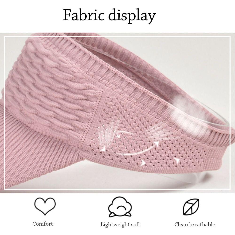 Женская эластичная бейсболка с широкими полями, солнцезащитная шляпа, шляпа с открытым верхом, спортивные козырьки