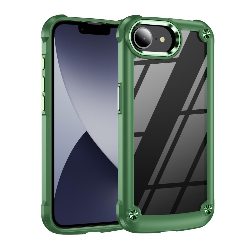 Роскошный прочный ударопрочный чехол для iPhone 16 15 14 13 12 11 Pro Max 16 Plus 16e силиконовый бампер прозрачный жесткий чехол