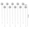 10Pcs Disco Balls Cocktail Stirrers Drink Sticks 1970s Disco Birthday Decoration Wedding Bachelorette Party Home Bar Supplies