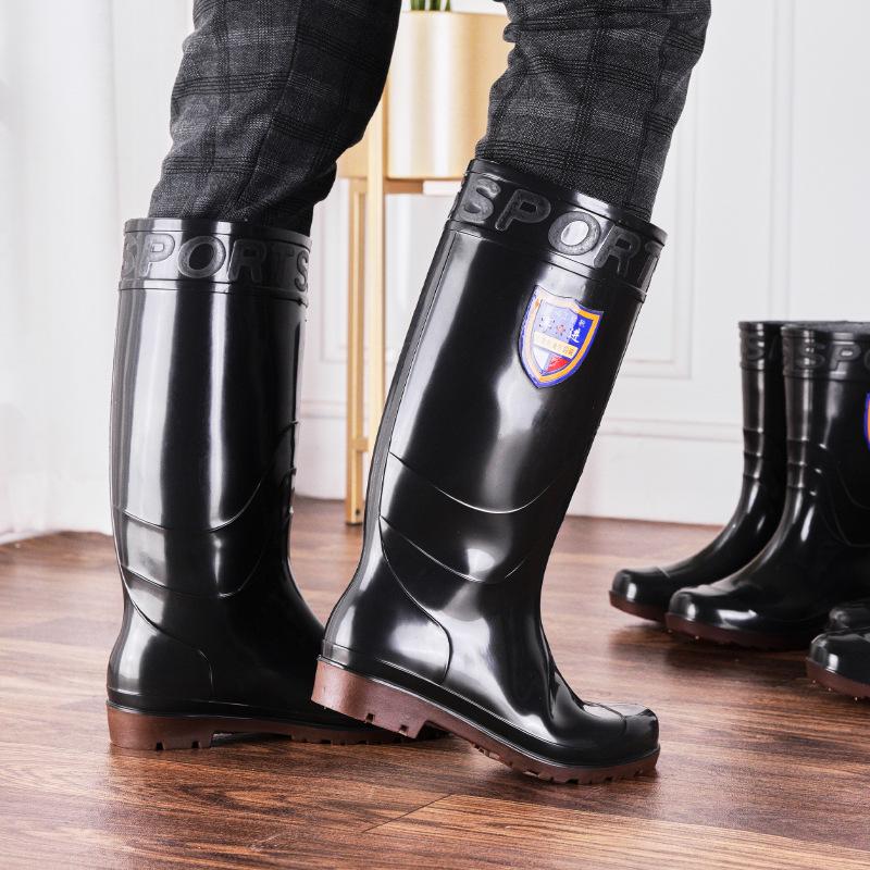 Мужские зимние полусапоги из хлопка с флисовой подкладкой и круглым носком для использования на кухне