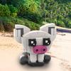 MOC Creative Cute Animals Princess Pet Pua Pig Brickheadz Model Building Blocks Kids Toys for Children Kids Gifts 66PCS