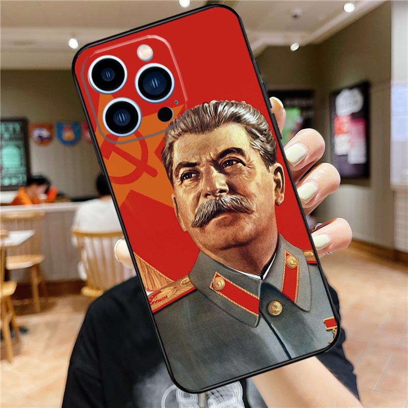 Soviet Union Leader Stalin Case For iPhone 18 17 16 14 13 12 11 15 Pro Max Mini Plus 16e 17 Air Bumper Cover Accessories