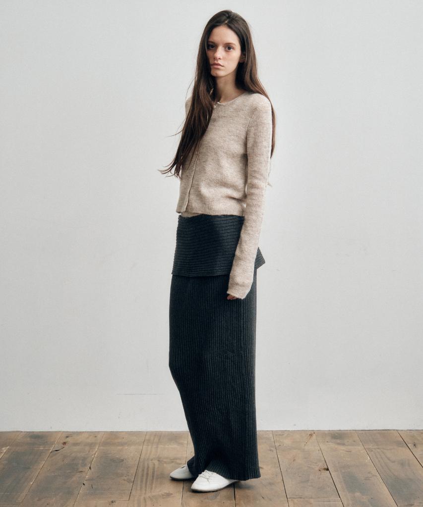 Юбка Cita Every Day Comfort Knit Длинная_Cts622(Древесный уголь)