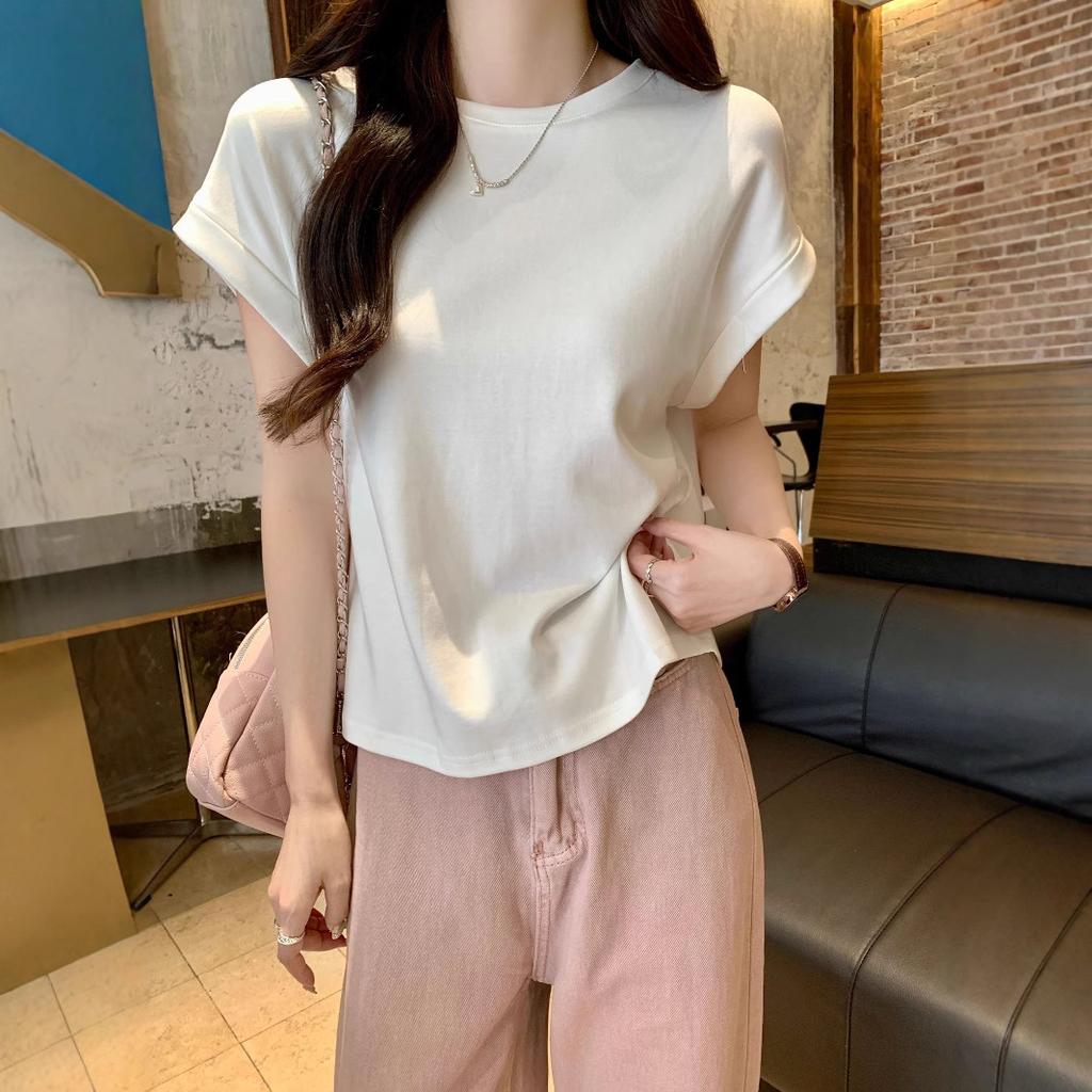 Футболка с короткими рукавами для женщин с открытыми плечами и футболка с короткими рукавами для женщин в летнем дизайне Футболка Niche для жилета Топ с рукавами-крылышками