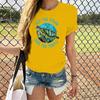 Loose Crew-neck Creative Turtle Short Sleeve T-shirt Harajuku Women Clothes  Graphic Tshirts Tops Aesthetic Summer's soft polyes