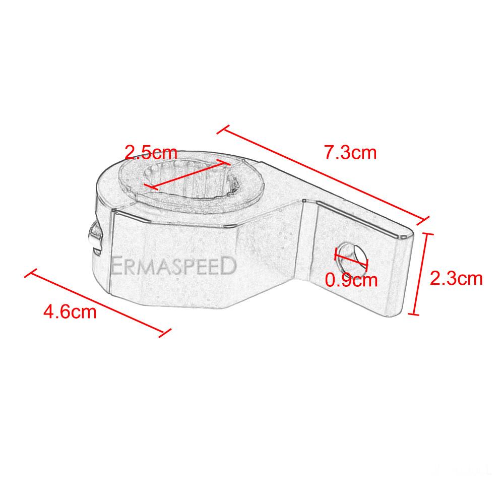 Универсальный 22-30 мм зажимы для фар мотоцикла, кронштейны, светодиодный противотуманный фонарь, держатель прожектора для автомобиля, мотоцикла, бездорожья