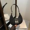 2025 New Bow Temperament Simple Shoulder Bag High Value Versatile Ins Winter Armpit Bag