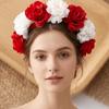Wreaths Garland Floral Headband Vintage Bohemian Hair Accessories Artificial Flower Crown  Women