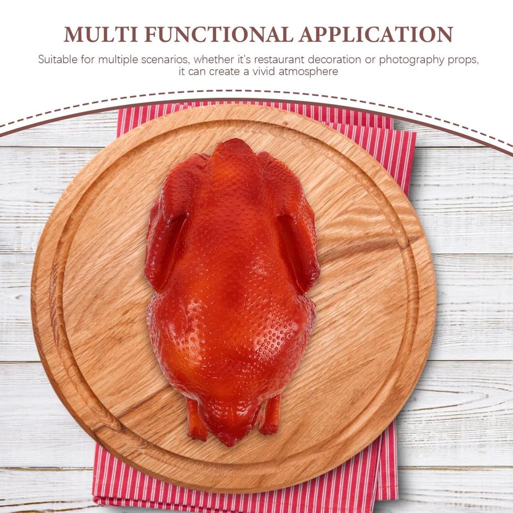 LEDMOMO Roast Chicken Cooked Turkey Food Fake Food Kitchen Use Model, Prop, Decoration, Meat, Display, Thanksgiving, Halloween,